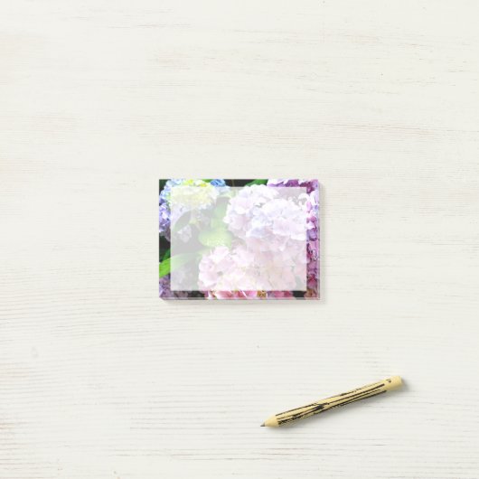 Hydrangea Garden Post-it® Notes (Op bureau)
