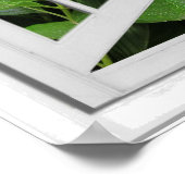 Hydrangea Garden Uitzicht Fake Poster (Hoek)