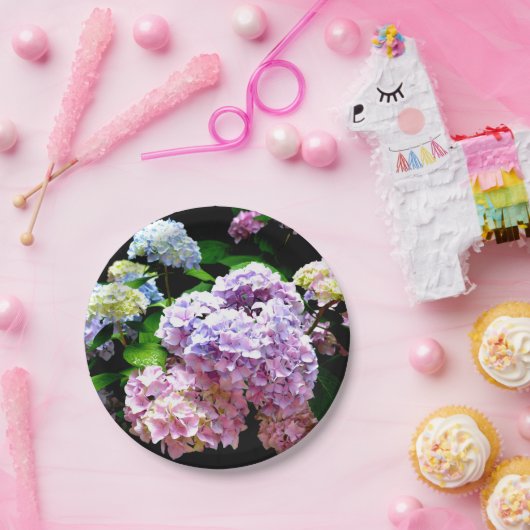 Hydrangea Gardens Papieren Bordje (Feest)