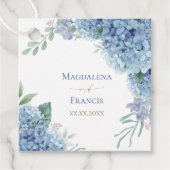 Hydrangea geometrisch lijst | bruiloft bedankjes labels (Voorkant)