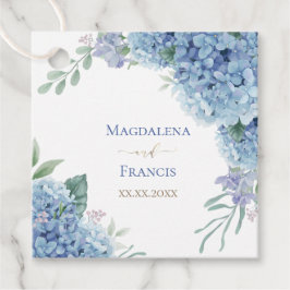 Hydrangea geometrisch lijst | bruiloft bedankjes labels