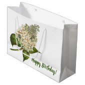 Hydrangea Gift Bag Groot Cadeauzakje (Voorkant Gekanteld)