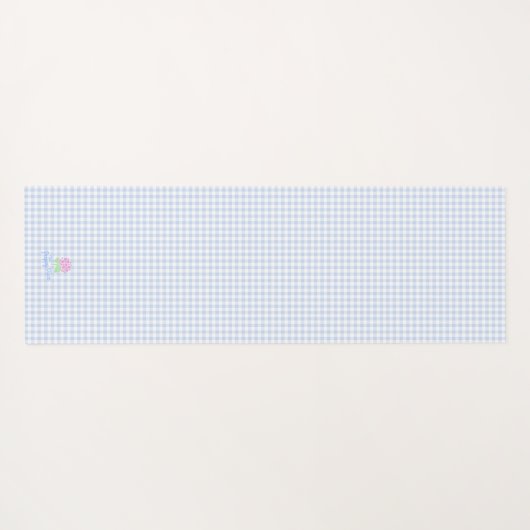 Hydrangea & Gingham Yoga Mat (Achterkant (horizontaal))