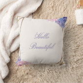 Hydrangea & Goud Elegante Lente Bloemstuk Chic Maa Kussen (Deken)
