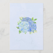 Hydrangea Greenery Navy Jar Lights Vrijgezellenfee Kaart (Achterkant)