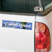 Hydrangea, groen-duim bumpersticker (Op Truck)