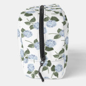 Hydrangea Hamptons Blauwe Bloemen Monogram Toilettasje (Rechts)