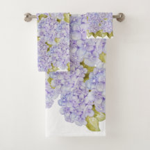 Hydrangea-handdoeken van Violet Blue Bath-set