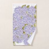 Hydrangea-handdoeken van Violet Blue Bath-set Bad Handdoek (Handdoek)