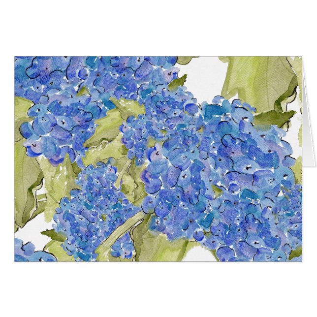 Hydrangea Happiness Card (Voorkant Horizontaal)