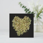 Hydrangea Hart Botanische Notitiekaarten Vierkant (Staand voorkant)