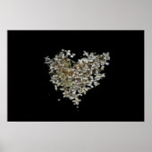 Hydrangea Hart Botanische Poster (Voorkant)