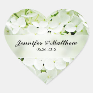 Hydrangea hart bruiloft Sticker