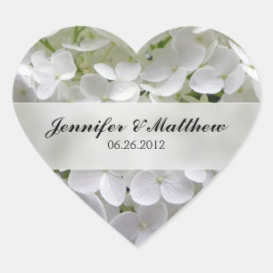 Hydrangea hart bruiloft Sticker