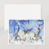 Hydrangea Hartelijk dank Bedankkaart (Voorkant / Achterkant)