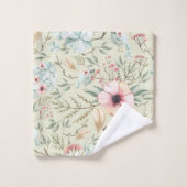 Hydrangea Harten en Baby Birds Bloemen Badhanddoek Bad Handdoek (Wasdoekje)