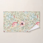 Hydrangea Harten en Baby Birds Bloemen Badhanddoek Bad Handdoek (Handdoek)