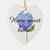 Hydrangea-hartversiering Keramisch Ornament (Rechts)