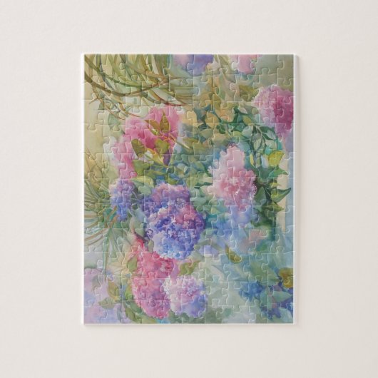 Hydrangea Haze Legpuzzel (Verticaal)