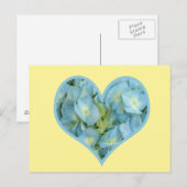 Hydrangea Heart Briefkaart (Voorkant / Achterkant)