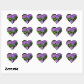 Hydrangea Heart Stickers (Vel)