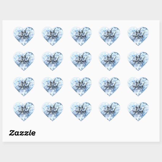 Hydrangea Heart Stickers (Vel)