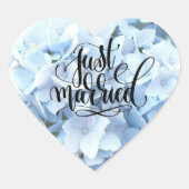Hydrangea Heart Stickers (Voorkant)