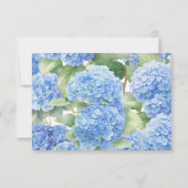 Hydrangea Het is een Boy Baby shower Dank je Bedankkaart (Achterkant)