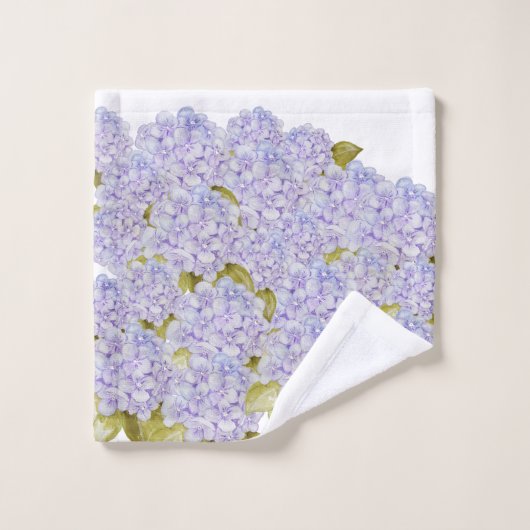 Hydrangea-hoeden van Violet Blue Bad Handdoek (Wasdoekje)