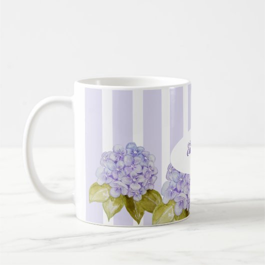 Hydrangea-hoeden van Violet Blue Koffiemok (Links)