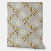 Hydrangea Home Modern  behang - Grijs