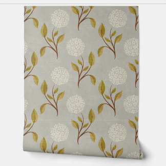 Hydrangea Home Modern  behang - Grijs