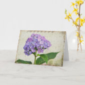 Hydrangea hortensia Notecard Kaart (Gele Bloem)