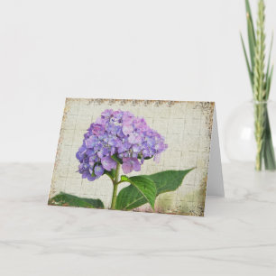 Hydrangea hortensia Notecard Kaart