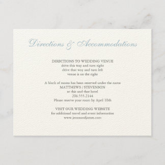 Hydrangea Huwelijkskaartje Informatiekaartje