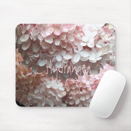 Hydrangea in 3-D Muismat (Met muis)