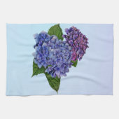 Hydrangea in de schaduw van Paars Theedoek (Horizontaal)