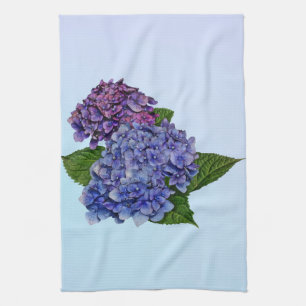 Hydrangea in de schaduw van Paars Theedoek