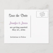 Hydrangea in een Mason Jar - Save the Date Briefka Aankondigingskaart (Achterkant)