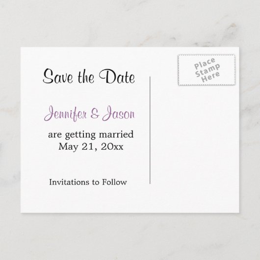 Hydrangea in een Mason Jar - Save the Date Briefka Aankondigingskaart (Achterkant)