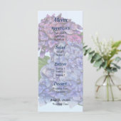 Hydrangea in Shades of Paars Menu (Staand voorkant)