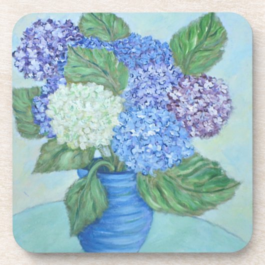 Hydrangea in Vase Onderzetter (Voorkant)