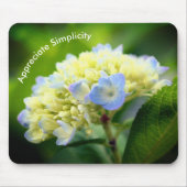 Hydrangea Inspirerend eenvoud Muismat (Voorkant)
