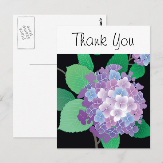 Hydrangea Japans flessenart Briefkaart (Voorkant / Achterkant)