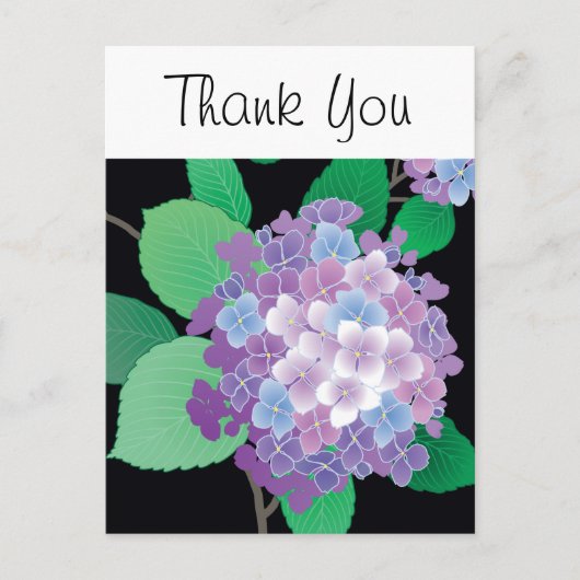 Hydrangea Japans flessenart Briefkaart (Voorkant)