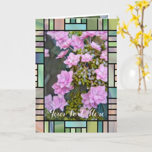 Hydrangea Kaart (Gele Bloem)