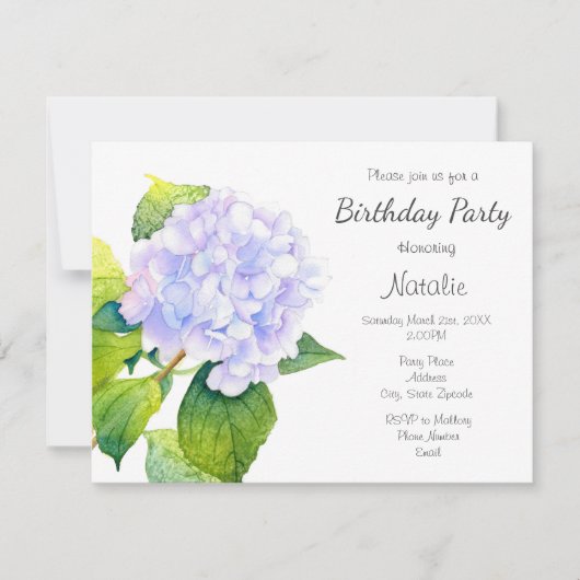 Hydrangea Kaart (Voorkant)