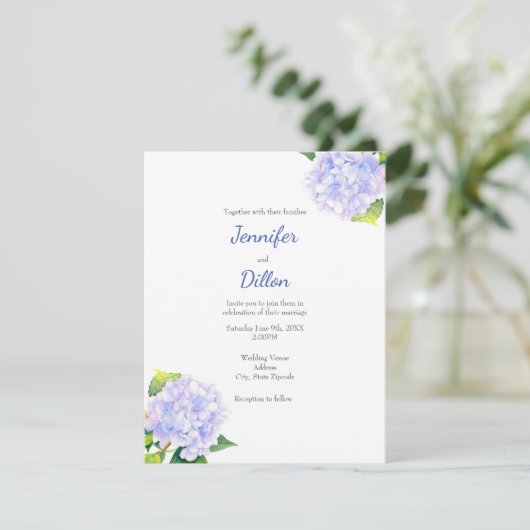 Hydrangea Kaart (Staand voorkant)