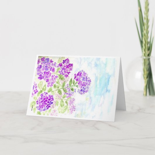 Hydrangea Kaart (Voorkant)