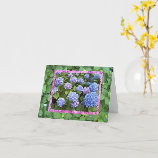 Hydrangea! kaart (Gele Bloem)